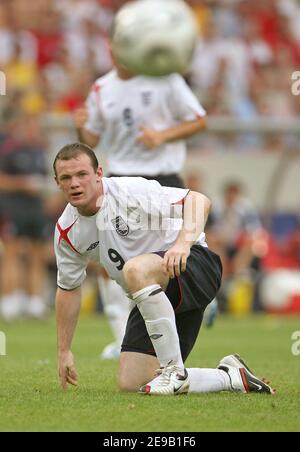 Wayne Rooney in Inghilterra durante la Coppa del mondo 2006, secondo turno, Inghilterra contro Ecuador allo stadio Gottlieb-Daimler-Stadion di Stoccarda, Germania, il 25 giugno 2006. L'Inghilterra ha vinto 1-0. Foto di Gouhier-Hahn-Orban/Cameleon/ABACAPRESS.COM Foto Stock