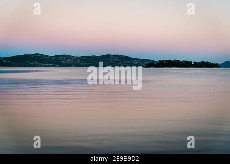 Secondcape, Isola di Iz, arcipelago di Zara, Dalmazia, Croazia Foto Stock