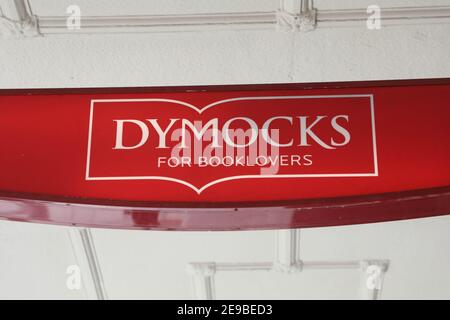 Cartellonistica per libreria Dymocks, George Street, Sydney, Australia. Foto Stock