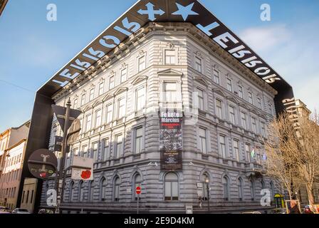 Museo della Casa del Terrore, Budapest, Ungheria Foto Stock