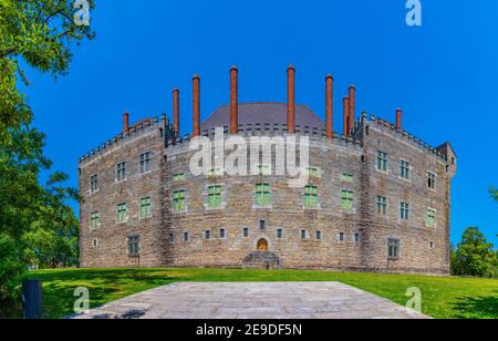 Palazzo dei duchi di Braganca a Guimaraes, Portogallo Foto Stock