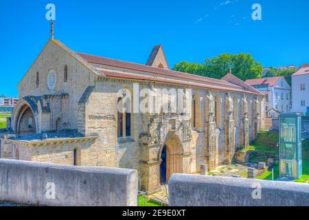Rovine del monastero di Santa Clara a Velha a Coimbra, Portogallo Foto Stock