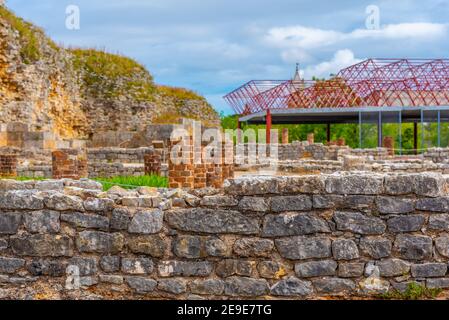 Rovine romane di Conimbriga vicino Coimbra in Portogallo Foto Stock