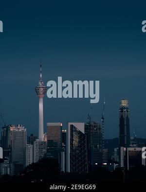 KUALA LUMPUR, MALESIA - 20 settembre 2020: Paesaggi dello skyline della città di Kuala Lumpur. Foto Stock