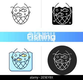 Pesca icona net Illustrazione Vettoriale