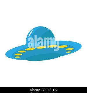 Illustrazione del vettore navicella spaziale UFO Illustrazione Vettoriale