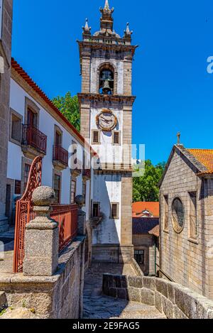 Veduta aerea della chiesa di nostro signore Sao Domingo ad Amarante, Portogallo Foto Stock