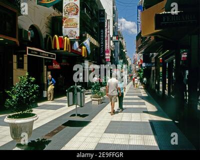 Buenos Aires, Argentina.Calle Florida (scansionato da colorslide) Foto Stock