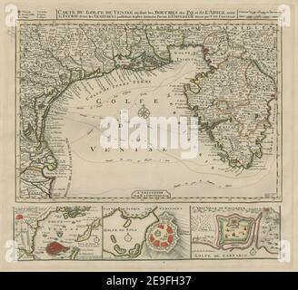CARTE DU GOLFE DE VENISE ou sont les BOUCHES du PO et de l'ADIGE avec l'ISTRIE dont les VENITIENS possedent la Plus Grande Partie l'EMPEREUR. Dresse par F. DE CANTELLI. Informazioni sulla mappa: CARTE DU GOLFE DE VENISE ou sont les BOUCHES du PO et de l'ADIGE avec l'ISTRIE dont les VENITIENS possedent la Plus Grande partie l'EMPEREUR. Dresse par F. DE CANTELLI. 75.67. Luogo di pubblicazione: A AMSTERDAM Editore: Chez R , i OTTENS Geog. Data di pubblicazione: [Tra il 1726 e il 50] tipo di articolo: 1 mappa mezzo: Incisione a mano su copperplate dimensioni: 26.9 x 39. Foto Stock