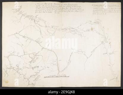 Un piano corretto della Provincia del New Hampshire insieme a parte del fiume Hudsons da Albany al Lago George e da thence thro' Lago Champlain a Mont Real: Preso da un gran numero di piani esatti attestati di informazioni sulla mappa: Titolo: Un piano corretto della Provincia del New Hampshire insieme ad una parte del fiume Hudsons da Albany al Lago George e da lì il Lago Champlain al Monte Real: Tratto da un gran numero di piani esatti attestati di particolari parti del Paese , accurate osservazioni della Costa del Mare. Inoltre una veduta generale del fiume San Lorenzo da Mont Real a Quebec. Foto Stock