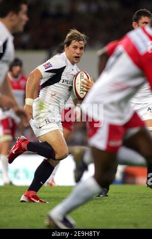 Stade Toulousain's Cedric Heymans in azione durante il Campionato Francese di rugby Top 14, Stade Toulousain vs Biarritz Olympique a Tolosa, Francia, il 3 settembre 2006. Tolosa ha vinto 20-3. Foto di Manuel Blondau/Cameleon/ABACAPRESS.COM Foto Stock