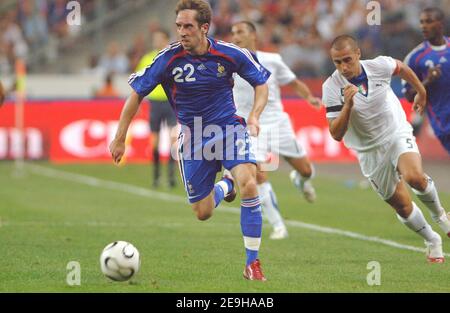 La Francia Frank Ribery compete durante la partita di qualificazione della Coppa europea UEFA 2008 Gruppo B Francia vs Italia, allo Stade de France di Saint-Denis, a nord di Parigi. La Francia ha vinto il 3-1, il 6 settembre 2006. Foto di Guibbaud-Taamalah/Cameleon/ABACAPRESS.COM Foto Stock