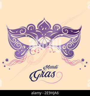 Poster Mardi gras Illustrazione Vettoriale