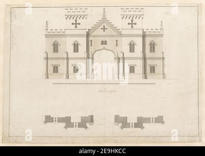 Progettazione di un edificio a Eythrope House nel Buckinghamshire . Informazioni visive: Titolo: [Progetto di un edificio a Eythrope House in Buckinghamshire]. 30.19.u. Data di pubblicazione: 3 luglio 1751. Tipo di articolo: 1 disegno mezzo: Penna e inchiostro con matita monocromo a lavaggio dimensioni: Foglio 32.7 x 46.7 cm ex proprietario: George III, Re di Gran Bretagna, 1738-1820 Foto Stock