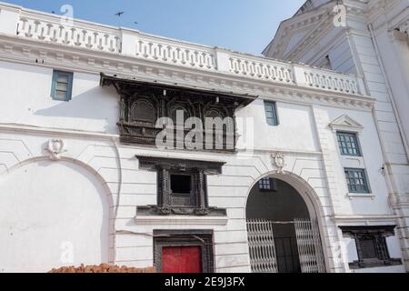 Hanuman dhoka, conosciuto anche come il palazzo reale di Kathmandu, si trova a Basantapur, Kathmandu ed è fondato durante il periodo Licchavi Foto Stock