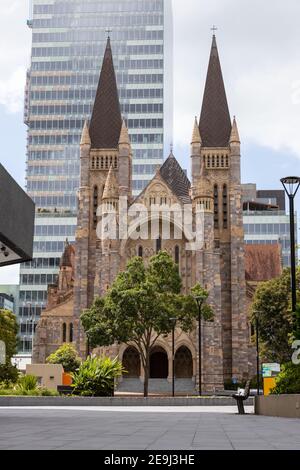 Chiesa della Cattedrale di Saint Johns a Brisbane City Queensland il mese di febbraio 1° 2021 Foto Stock