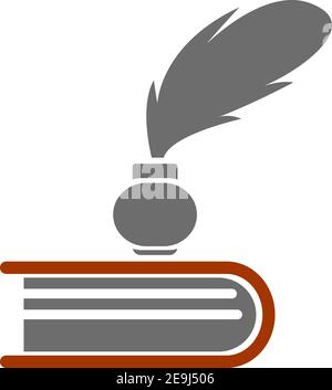 Libro di Jurys, illustrazione, vettore su sfondo bianco. Illustrazione Vettoriale