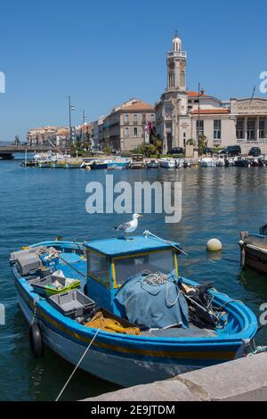 Sete (conosciuta come cette fino al 1928) , una città costiera del dipartimento di Herault nella regione dell'Occitania, nel sud della Francia. Conosciuta come la Venezia di LAN Foto Stock