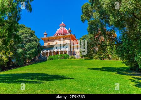 Vista del Palazzo di Monserrate a Sintra, Portogallo Foto Stock