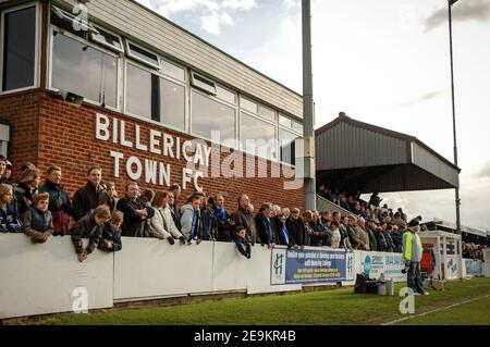 10/11/2007 Billericay 1-2 Swansea. Fa Cup primo turno. Stadio New Lodge. Att: 2,334. Swansea è venuto da un gol giù per battere Billericay non campionato. Foto Stock