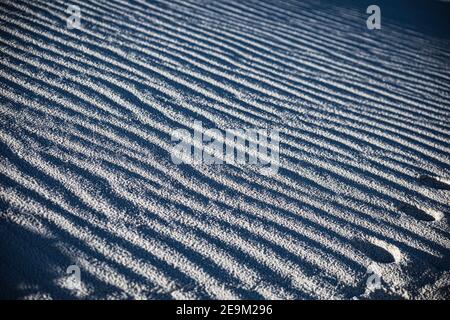 Suggestive immagini paesaggistiche del Parco Nazionale delle White Sands a New Messico Foto Stock