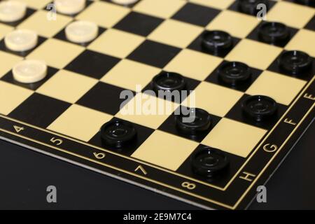 Dama, gioco da tavolo Foto Stock