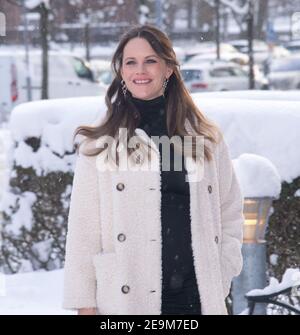 La Principessa Sofia partecipa alla cerimonia di laurea digitale di Sophiahemmet, Stoccolma, Svezia, il 5 febbraio 2021. Foto di Sigge Klemetz/Stella Pictures/ABACAPRESS.COM Foto Stock