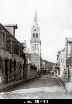 Foto tardo 19 ° secolo - Cattedrale di St Louis, Fort de France, Martinica, c.1900 Foto Stock