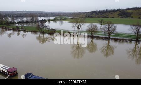 Bourne fine allagamento 2021 Foto Stock