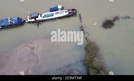 Bourne fine allagamento 2021 Foto Stock