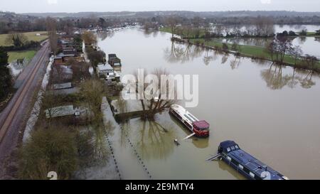 Bourne fine allagamento 2021 Foto Stock