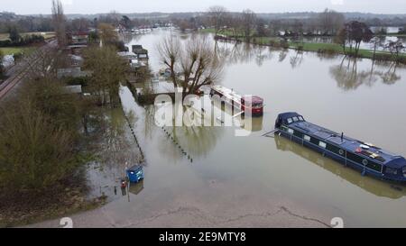 Bourne fine allagamento 2021 Foto Stock