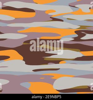 Motivo digitale camo hip a colori semplice e uniforme Foto Stock