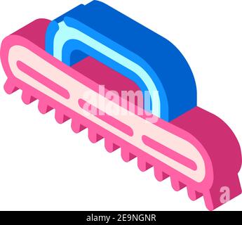 strumento pennello icona isometrica illustrazione vettoriale piatta Illustrazione Vettoriale