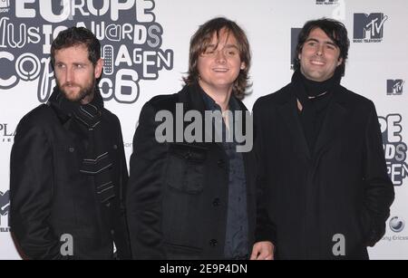 Keane arriva ai MTV Europe Awards 2006 che si tengono al Bella Center di Copenhagen, Danimarca, il 2 novembre 2006. Foto di Nicolas Khayat/ABACAPRESS.COM Foto Stock