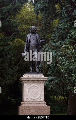 James T Stranahan statua in Prospect Park Brooklyn New York Foto Stock