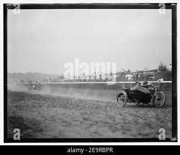 Gare motociclistiche, Benning, Md. Labor Day, 1916 Foto Stock