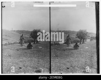 Mount of Olives, Betania, ecc. Mount of Olives dal N.W. Foto Stock