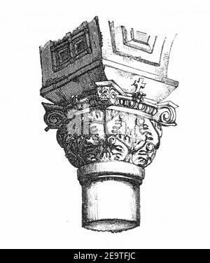 MZK 001 Nr 04 Zur Orientirung auf dem Gebiete der Baukunst - Fig. 03 Kapitäl San Apollinaire in Classe. Foto Stock