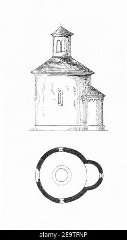 MZK 001 Nr 10 Charakteristik der Baudenkmale Böhmens - Fig. 09 Rundkapelle Standardtypus. Foto Stock