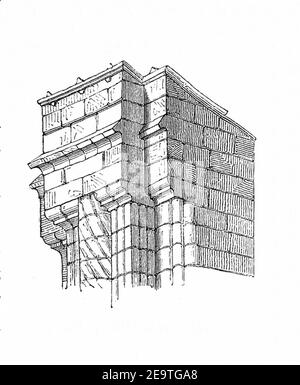 MZK 003 Nr 01 Figura 23 - Backsteingothik Pfeilerkonstruktion. Foto Stock