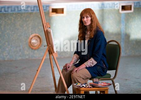 JOELY RICHARDSON nel GIRO (2020), diretto da FLORIA SIGISMONDI. Credit: VERTIGO ENTERTAINMENT / Album Foto Stock