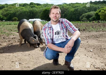 Jimmy Doherty Celebrity Farmers ritratti Foto Stock