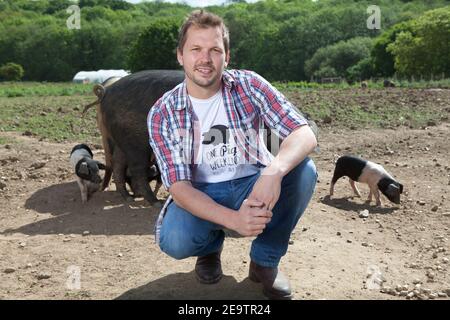 Jimmy Doherty Celebrity Farmers ritratti Foto Stock