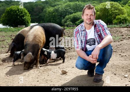 Jimmy Doherty Celebrity Farmers ritratti Foto Stock