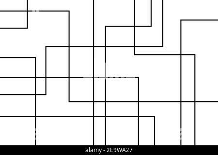 Schema di sfondo astratto realizzato con linee che formano forme geometriche in movimento / astrazione del movimento. vecto moderno, semplice, minimo e architettonico Foto Stock