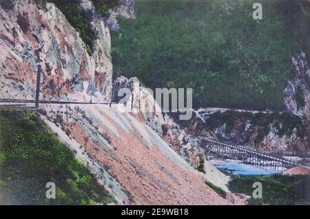 Ferrovia a scartamento ridotto Ostbahn-Extension Ovcar-Banja (2). Foto Stock