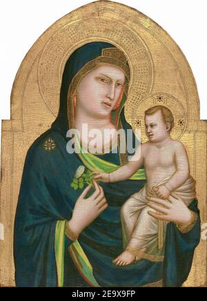 Madonna col Bambino ( c.. 1310/1315 ) . Di Giotto ( c.. 1265 - 1337) Foto Stock