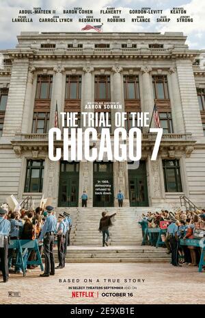 IL PROCESSO DEL CHICAGO 7 (2020), DIRETTO DA AARON SORKIN. Credito: FOTO DREAMWORKS / Album Foto Stock