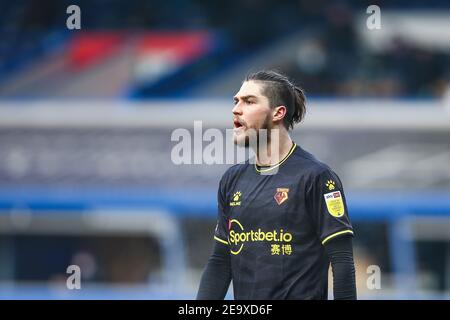 Birmingham, Regno Unito. 06 febbraio 2021. Francisco Sierralta N. 31 di Watford a Birmingham, Regno Unito il 2/6/2021. (Foto di Simon Bissett/News Images/Sipa USA) Credit: Sipa USA/Alamy Live News Foto Stock